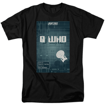 Black men's regular fit t-shirt with Star Trek The Next Generation Season 2 Episode 16 graphic