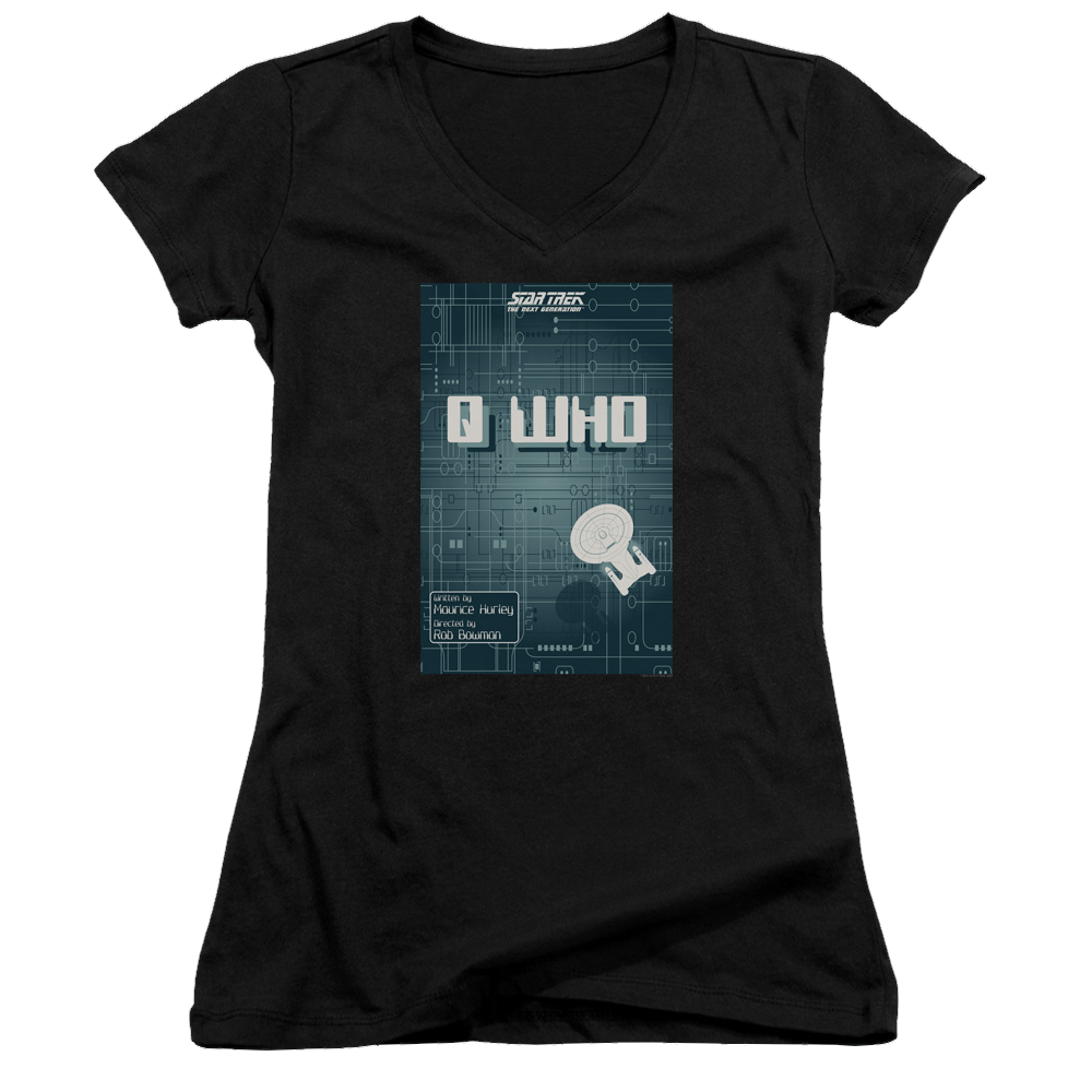 Star Trek The Next Generation Tng Season 2 Episode 16 - Juniors V-Neck T-Shirt Juniors V-Neck T-Shirt Star Trek   