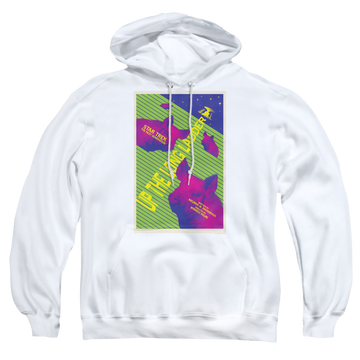 White pullover hoodie with Star Trek The Next Generation Tng Season 2 Episode 18 graphic