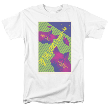 White men's regular fit t-shirt with Star Trek The Next Generation Season 2 Episode 18 graphic