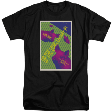 Black men's tall fit t-shirt with Star Trek The Next Generation Tng Season 2 Episode 18 graphic