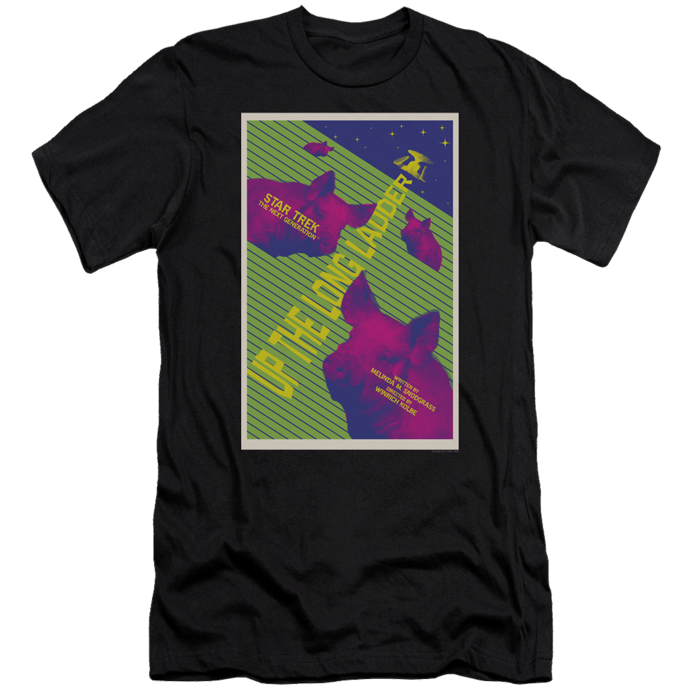 Star Trek The Next Generation Tng Season 2 Episode 18 - Men's Premium Slim Fit T-Shirt Men's Premium Slim Fit T-Shirt Star Trek   