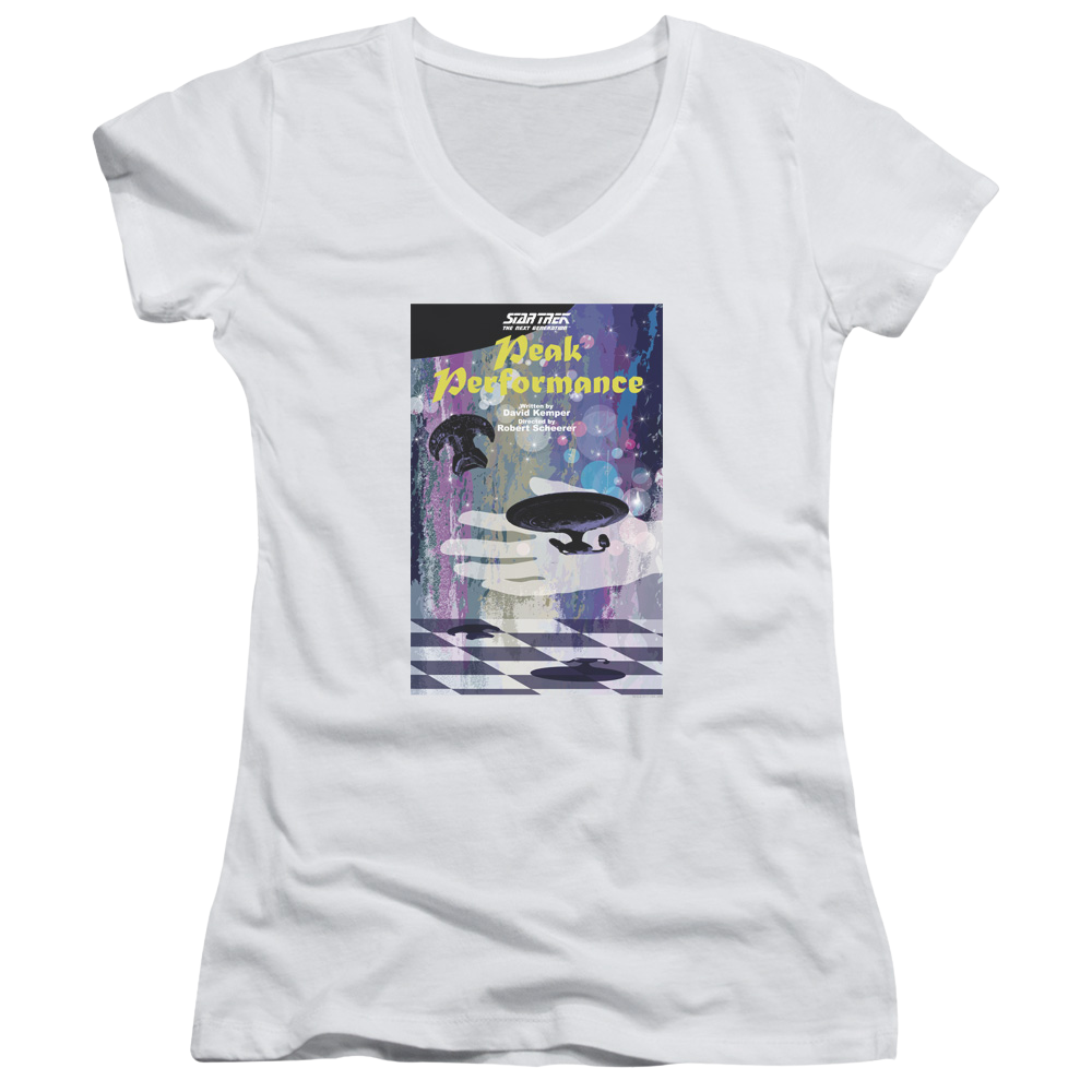 Star Trek The Next Generation Tng Season 2 Episode 21 - Juniors V-Neck T-Shirt Juniors V-Neck T-Shirt Star Trek   