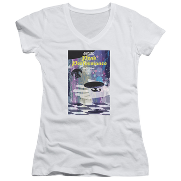 Star Trek The Next Generation Tng Season 2 Episode 21 - Juniors V-Neck T-Shirt Juniors V-Neck T-Shirt Star Trek   