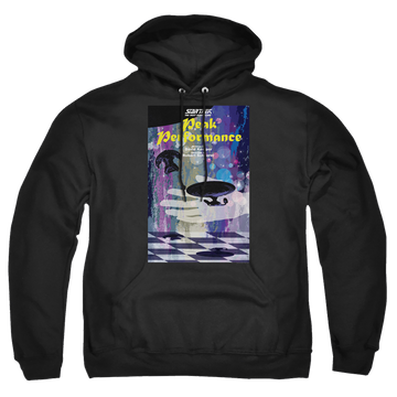 Black pullover hoodie with Star Trek The Next Generation Tng Season 2 Episode 21 graphic