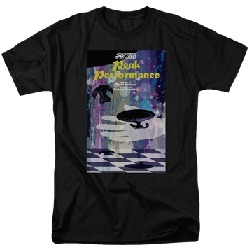 Black men's regular fit t-shirt with Star Trek The Next Generation Tng S2 E21 graphic