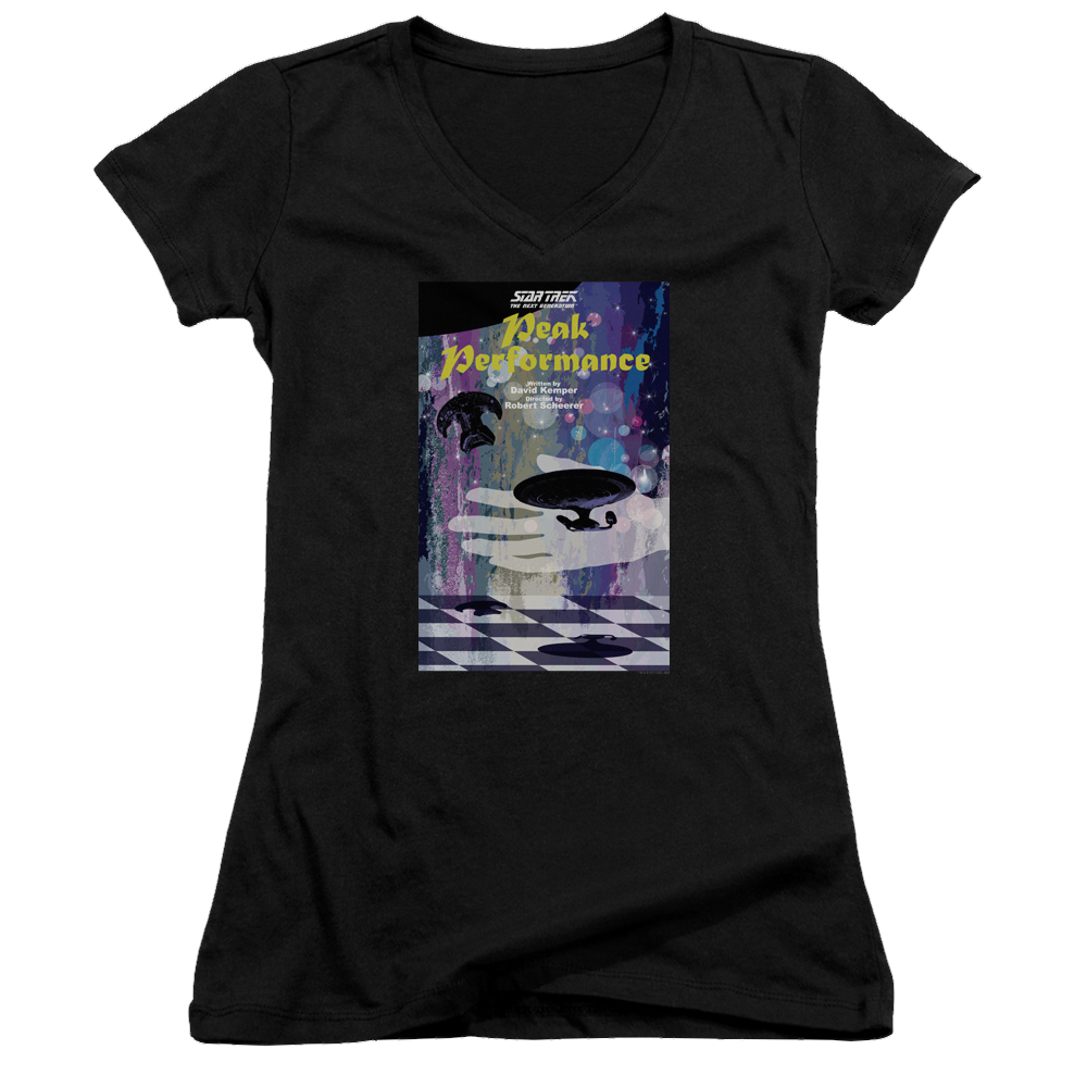 Star Trek The Next Generation Tng Season 2 Episode 21 - Juniors V-Neck T-Shirt Juniors V-Neck T-Shirt Star Trek   