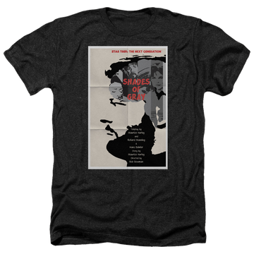 Black men's heather t-shirt with Star Trek The Next Generation Tng Season 2 Episode 22 graphic