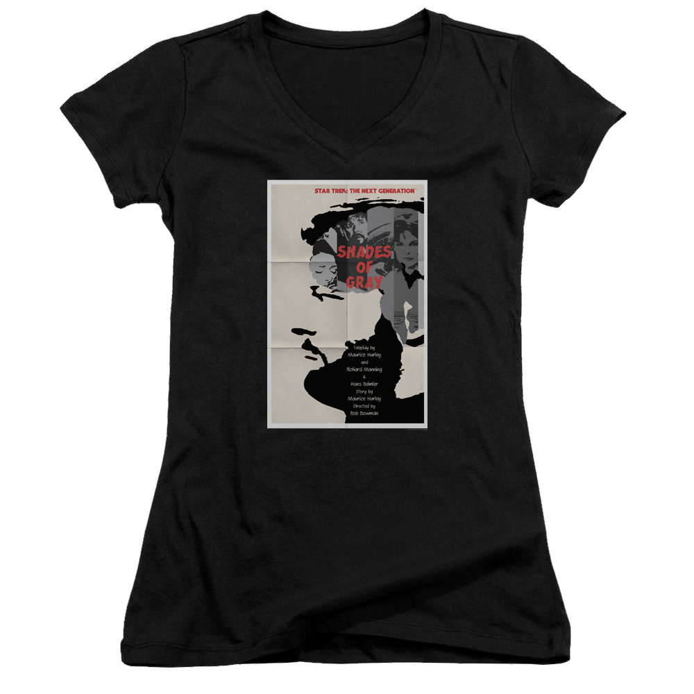 Star Trek The Next Generation Tng Season 2 Episode 22 - Juniors V-Neck T-Shirt Juniors V-Neck T-Shirt Star Trek   