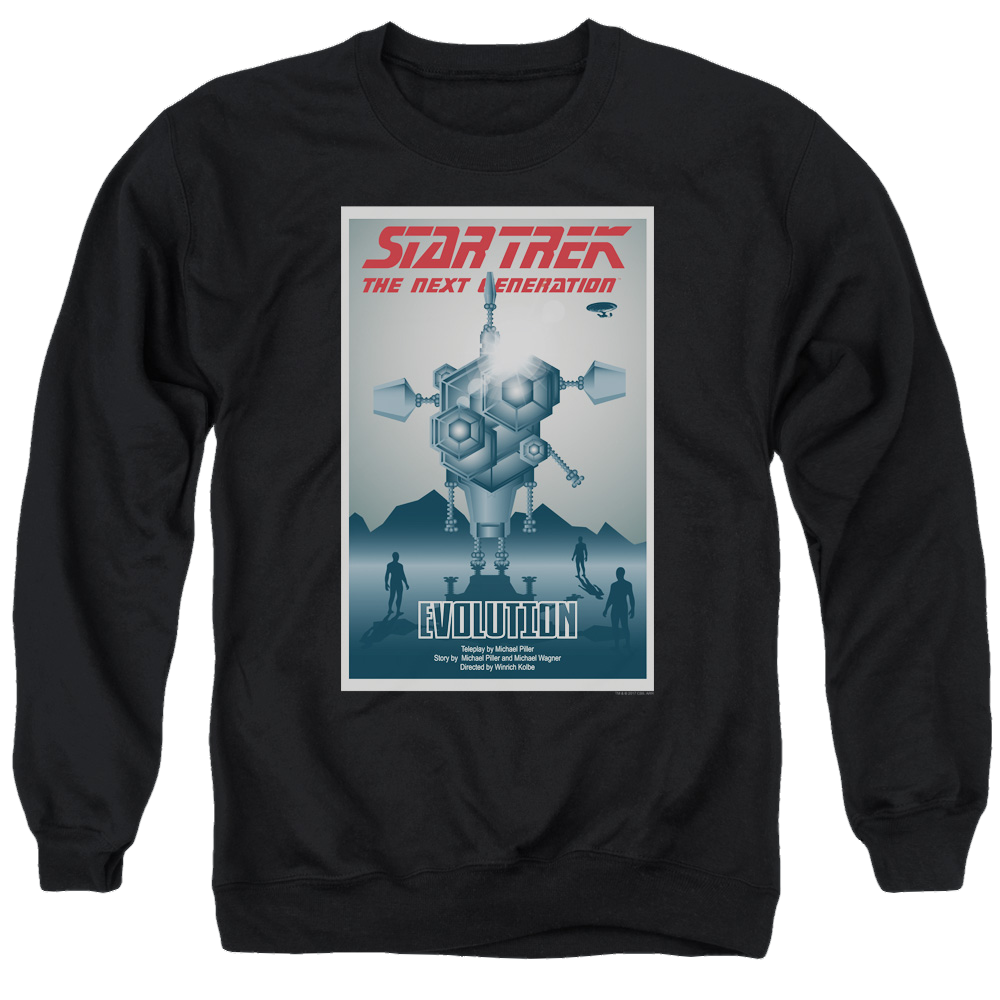 Star Trek The Next Generation Tng S3 Ep1 - Men's Crewneck Sweatshirt Men's Crewneck Sweatshirt Star Trek   