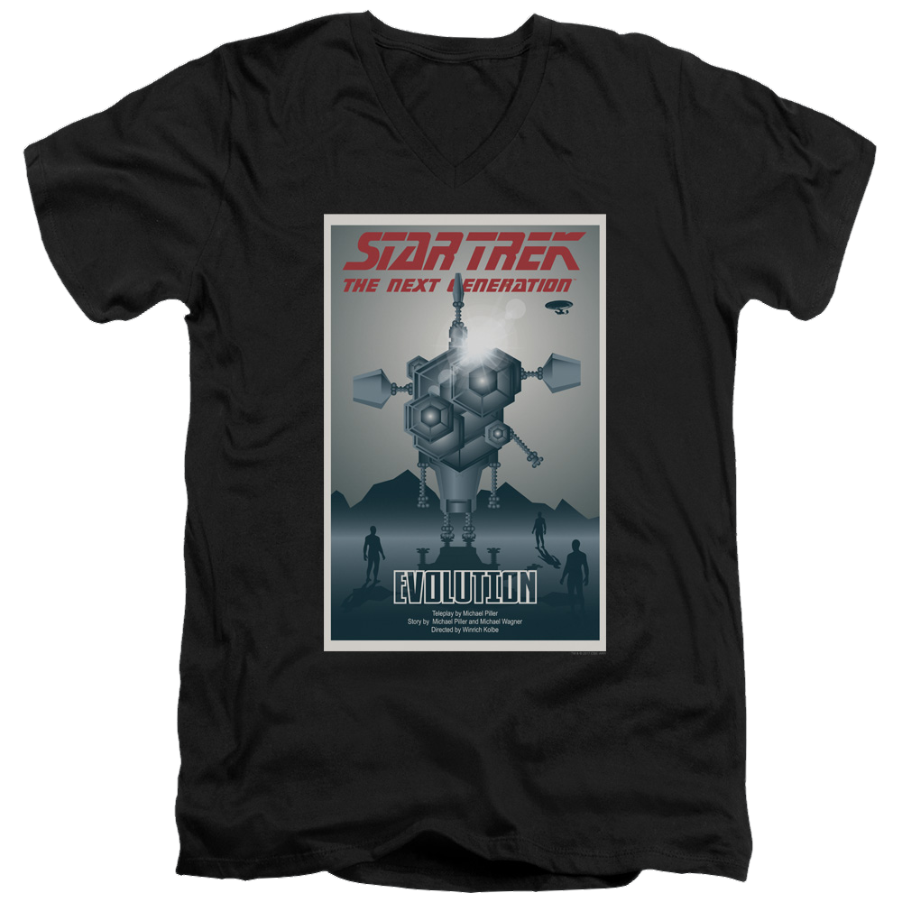 Star Trek The Next Generation Tng Season 3 Episode 1 - Men's V-Neck T-Shirt Men's V-Neck T-Shirt Star Trek   