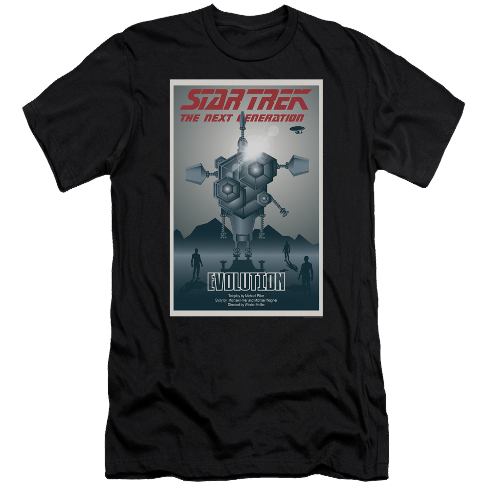 Star Trek The Next Generation Tng Season 3 Episode 1 - Men's Premium Slim Fit T-Shirt Men's Premium Slim Fit T-Shirt Star Trek   