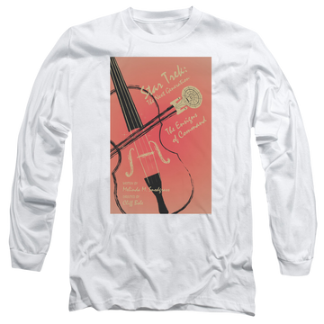 White men's long sleeve t-shirt with Star Trek The Next Generation Tng S3 Ep2 graphic