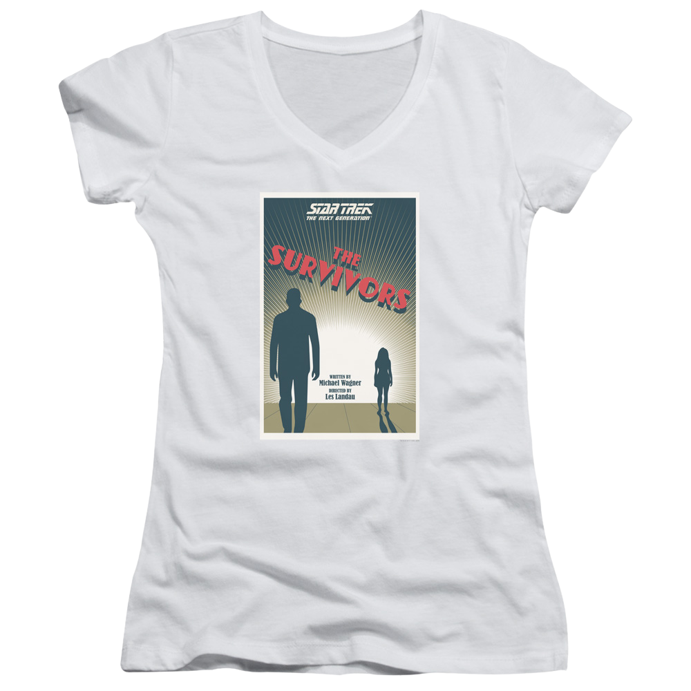 Star Trek The Next Generation Tng Season 3 Episode 3 - Juniors V-Neck T-Shirt Juniors V-Neck T-Shirt Star Trek   