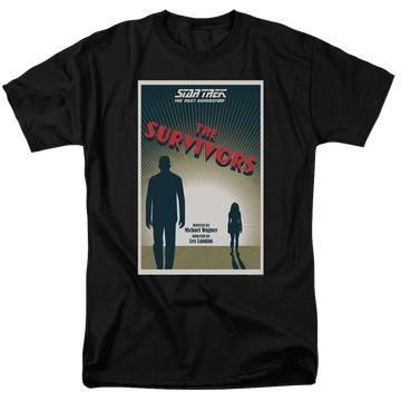 Black men's regular fit t-shirt with Star Trek The Next Generation Tng Season 3 Episode 3 graphic