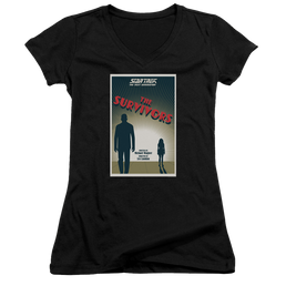 Star Trek The Next Generation Tng Season 3 Episode 3 - Juniors V-Neck T-Shirt Juniors V-Neck T-Shirt Star Trek   