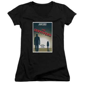 Star Trek The Next Generation Tng Season 3 Episode 3 - Juniors V-Neck T-Shirt Juniors V-Neck T-Shirt Star Trek   