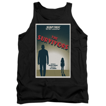 Black men's tank with Star Trek The Next Generation Tng Season 3 Episode 3 graphic