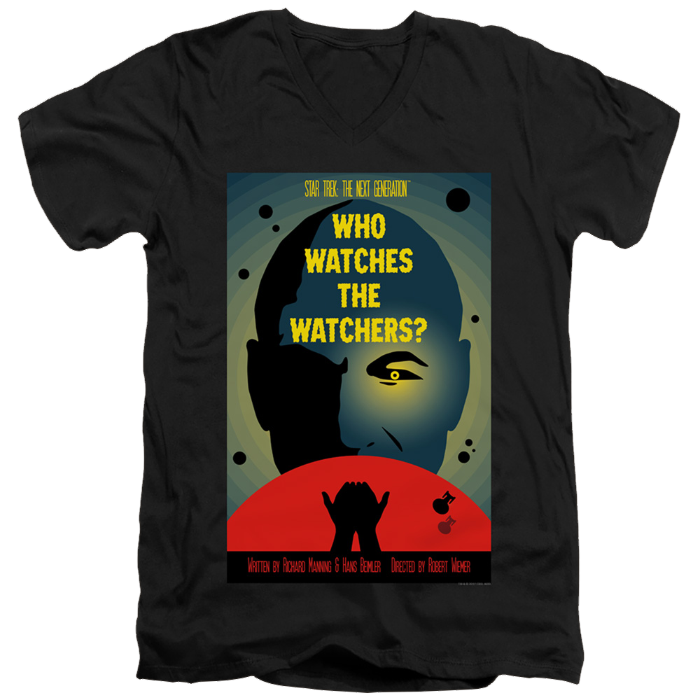 Star Trek The Next Generation Tng Season 3 Episode 4 - Men's V-Neck T-Shirt Men's V-Neck T-Shirt Star Trek   