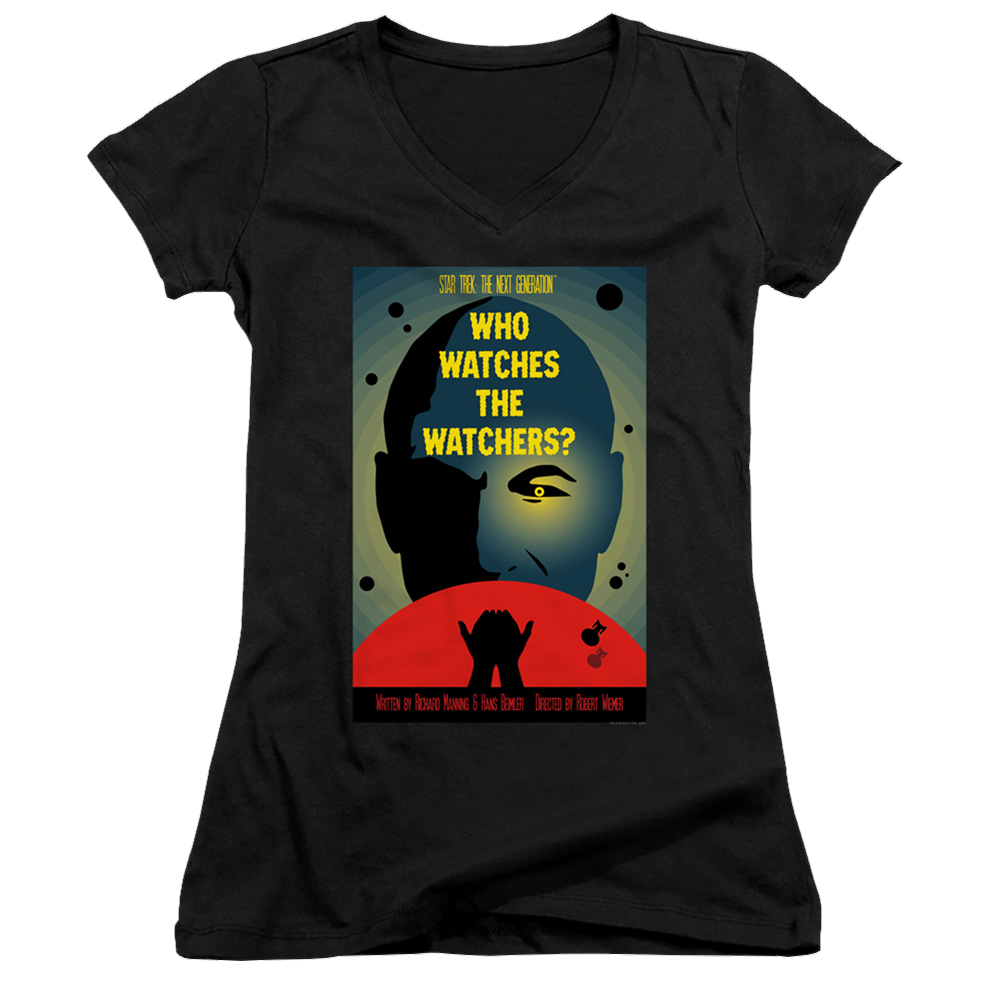 Star Trek The Next Generation Tng Season 3 Episode 4 - Juniors V-Neck T-Shirt Juniors V-Neck T-Shirt Star Trek   