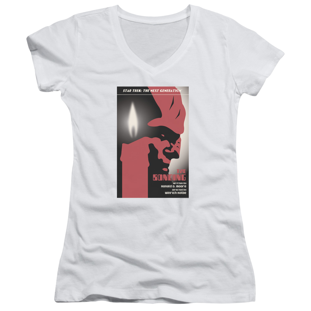Star Trek The Next Generation Tng Season 3 Episode 5 - Juniors V-Neck T-Shirt Juniors V-Neck T-Shirt Star Trek   