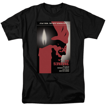 Black men's regular fit t-shirt with Star Trek The Next Generation Tng Season 3 Episode 5 graphic