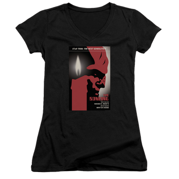 Star Trek The Next Generation Tng Season 3 Episode 5 - Juniors V-Neck T-Shirt Juniors V-Neck T-Shirt Star Trek   