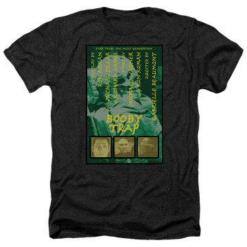 Black men's heather t-shirt with Star Trek The Next Generation Tng Season 3 Episode 6 graphic