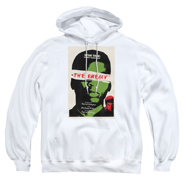 White pullover hoodie with Star Trek The Next Generation Tng Season 3 Episode 7 graphic