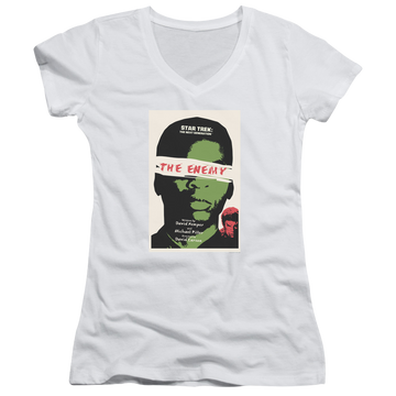 Star Trek The Next Generation Tng Season 3 Episode 7 - Juniors V-Neck T-Shirt Juniors V-Neck T-Shirt Star Trek   