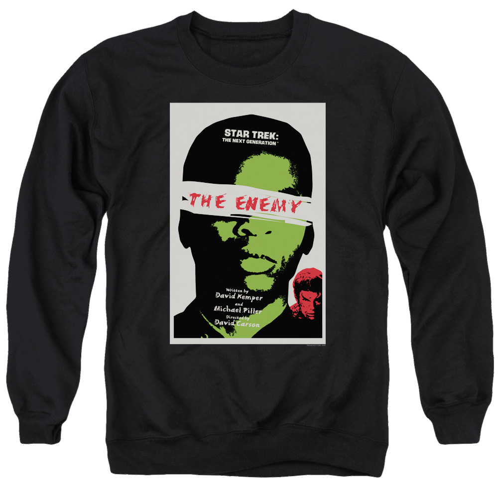Star Trek The Next Generation Tng S3 Ep7 - Men's Crewneck Sweatshirt Men's Crewneck Sweatshirt Star Trek   