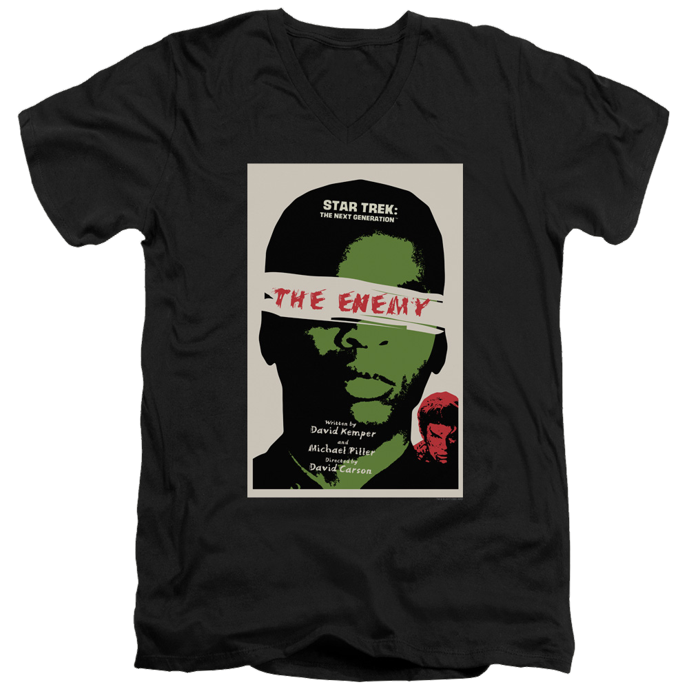 Star Trek The Next Generation Tng Season 3 Episode 7 - Men's V-Neck T-Shirt Men's V-Neck T-Shirt Star Trek   