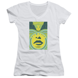 Star Trek The Next Generation Tng Season 3 Episode 8 - Juniors V-Neck T-Shirt Juniors V-Neck T-Shirt Star Trek   