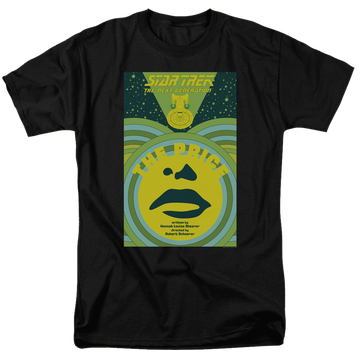 Black men's regular fit t-shirt with Star Trek The Next Generation Tng Season 3 Episode 8 graphic