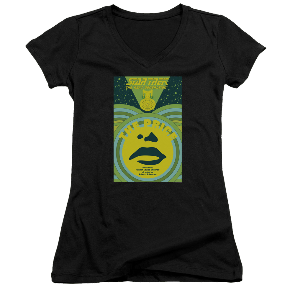 Star Trek The Next Generation Tng Season 3 Episode 8 - Juniors V-Neck T-Shirt Juniors V-Neck T-Shirt Star Trek   