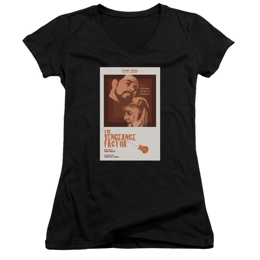 Star Trek The Next Generation Tng Season 3 Episode 9 - Juniors V-Neck T-Shirt Juniors V-Neck T-Shirt Star Trek   