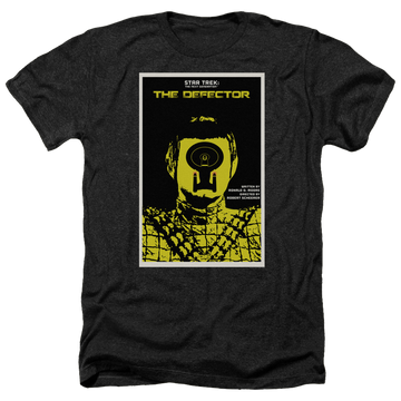 Black men's heather t-shirt with Star Trek The Next Generation Tng Season 3 Episode 10 graphic