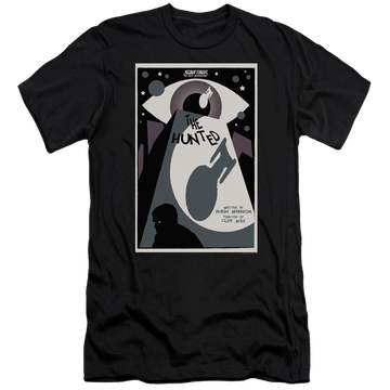 Black men's premium slim fit t-shirt with Star Trek The Next Generation Tng Season 3 Episode 11 graphic