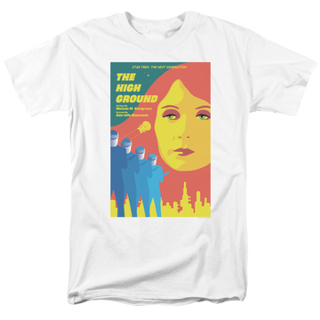 White men's regular fit t-shirt with Star Trek The Next Generation Season 3 Episode 12 graphic