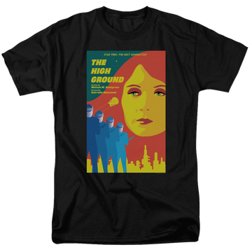 Black men's regular fit t-shirt with Star Trek The Next Generation Tng S3 E12 graphic