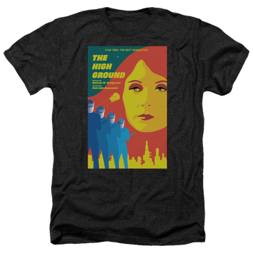 Black men's heather t-shirt with Star Trek The Next Generation Tng Season 3 Episode 12 graphic