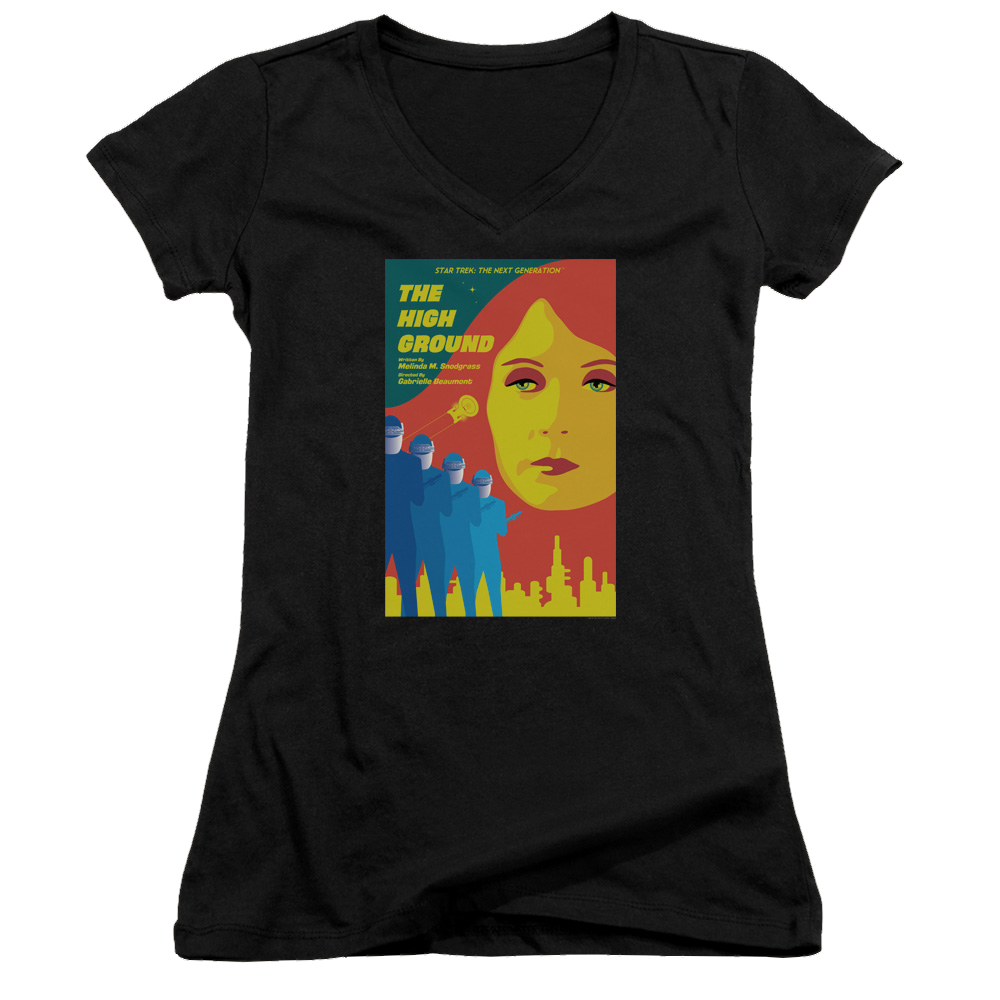 Star Trek The Next Generation Tng Season 3 Episode 12 - Juniors V-Neck T-Shirt Juniors V-Neck T-Shirt Star Trek   