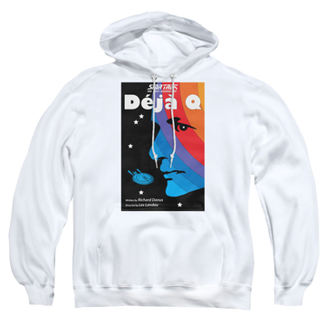 White pullover hoodie with Star Trek The Next Generation Tng Season 3 Episode 13 graphic