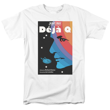 White men's regular fit t-shirt with Star Trek The Next Generation Season 3 Episode 13 graphic