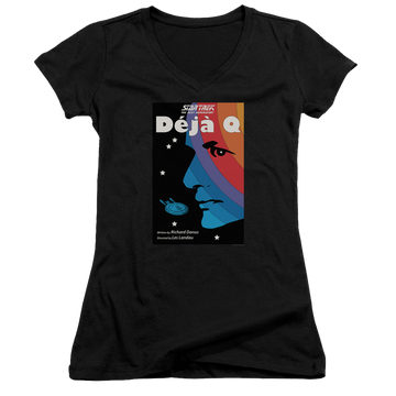 Star Trek The Next Generation Tng Season 3 Episode 13 - Juniors V-Neck T-Shirt Juniors V-Neck T-Shirt Star Trek   