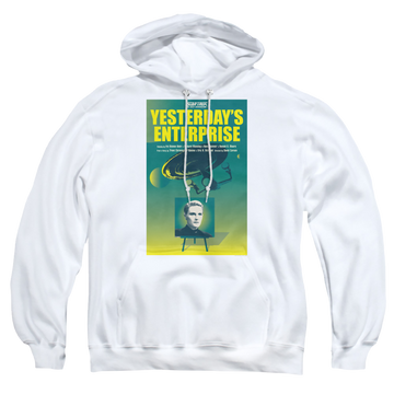 White pullover hoodie with Star Trek The Next Generation Tng Season 3 Episode 15 graphic