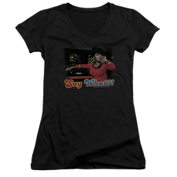 Star Trek Say What Juniors V-Neck T-Shirt Juniors V-Neck T-Shirt Star Trek   