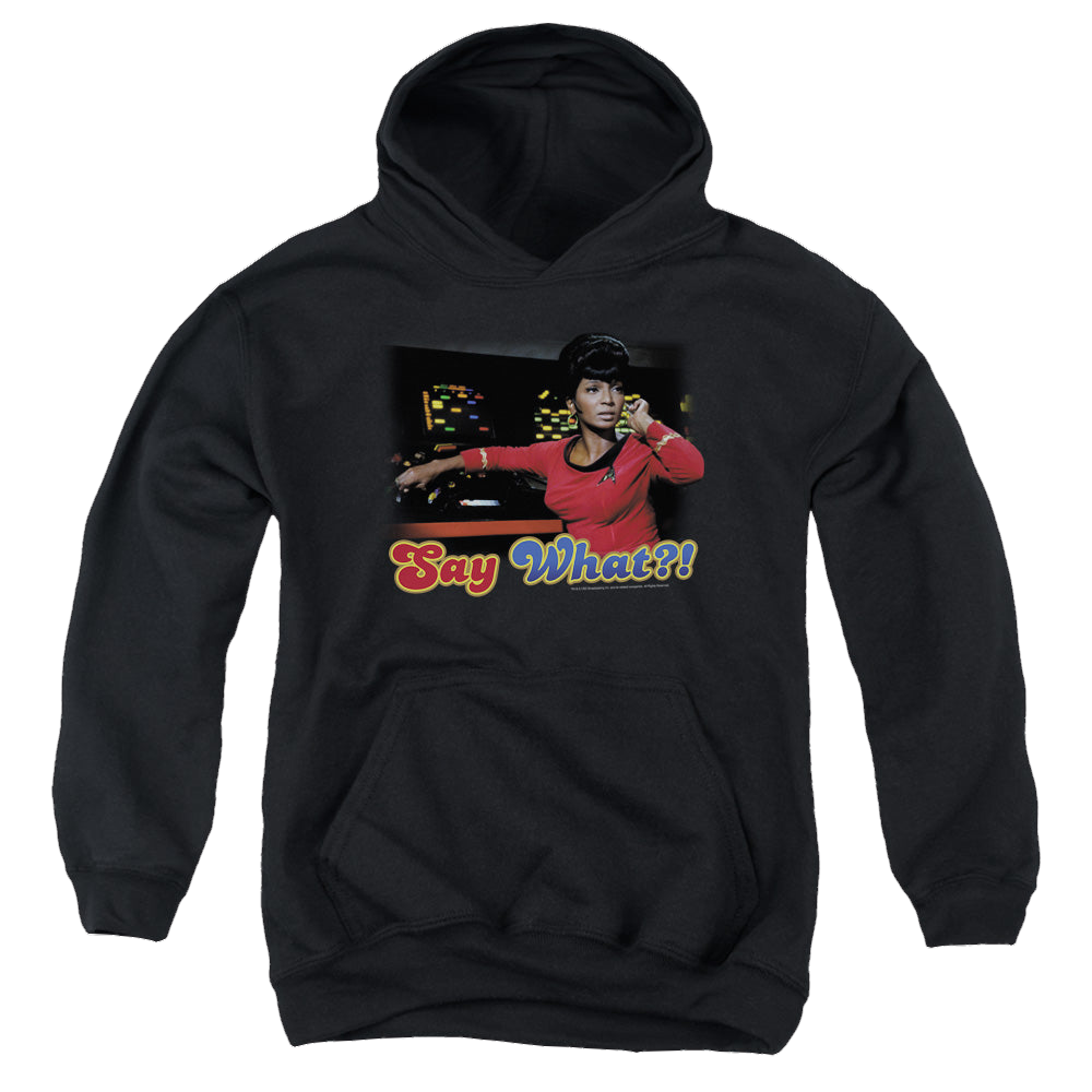 Star Trek The Original Series Say What - Youth Hoodie Youth Hoodie (Ages 8-12) Star Trek   
