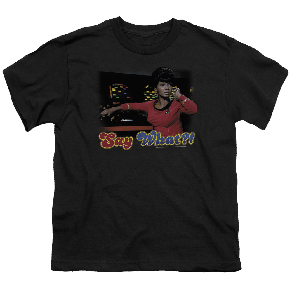 Star Trek The Original Series Say What - Youth T-Shirt Youth T-Shirt (Ages 8-12) Star Trek   