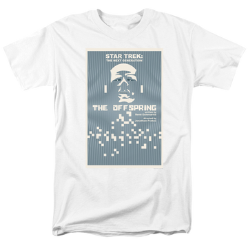 White men's regular fit t-shirt with Star Trek The Next Generation Season 3 Episode 16 graphic